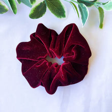 Load image into Gallery viewer, Cherry Velour Scrunchies
