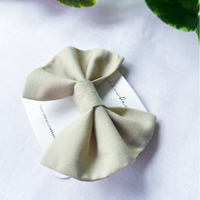Load image into Gallery viewer, Plain Taupe Hair Bow Clip
