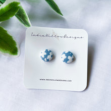 Load image into Gallery viewer, Paisley Button Earrings

