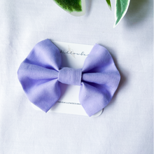 Load image into Gallery viewer, Plain Lilac Hair Bow Clip
