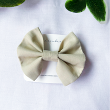 Load image into Gallery viewer, Plain Taupe Hair Bow Clip
