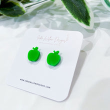 Load image into Gallery viewer, Green Apple Earrings
